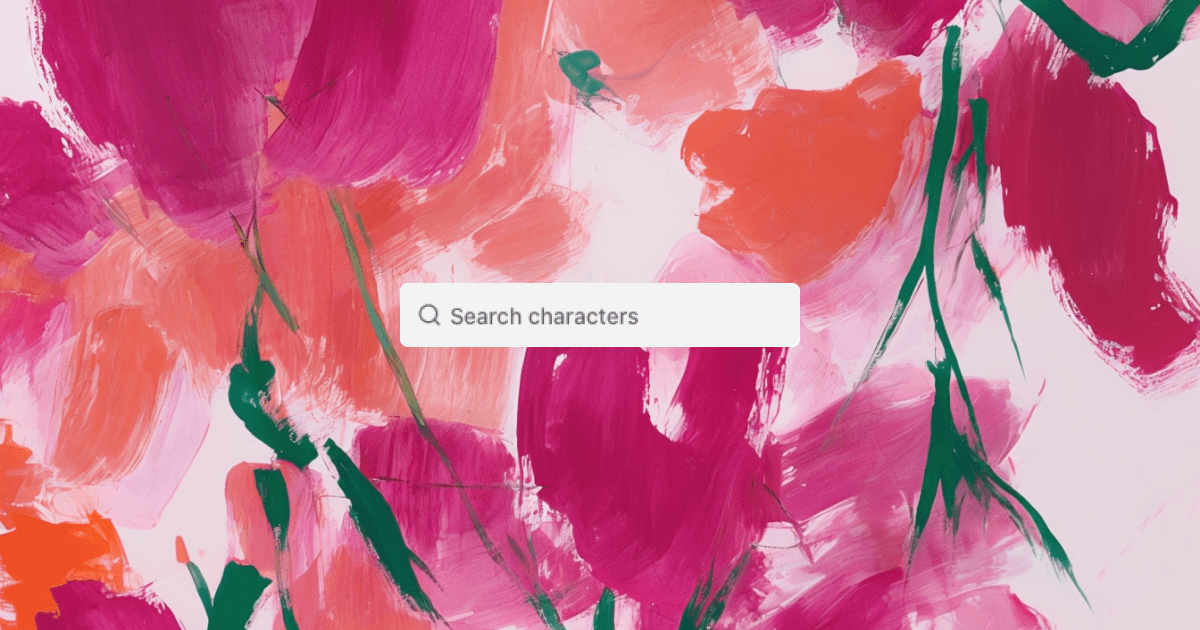 Character Wiki, Search, and Trending Page