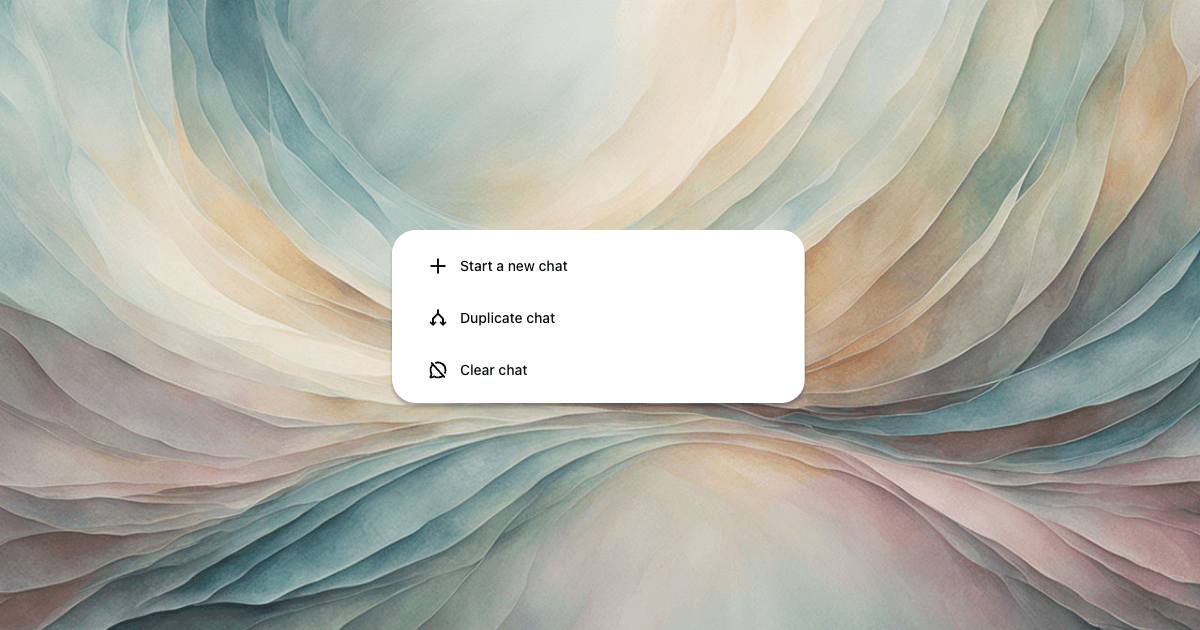 Create New & Duplicate Chat Features Are Live!