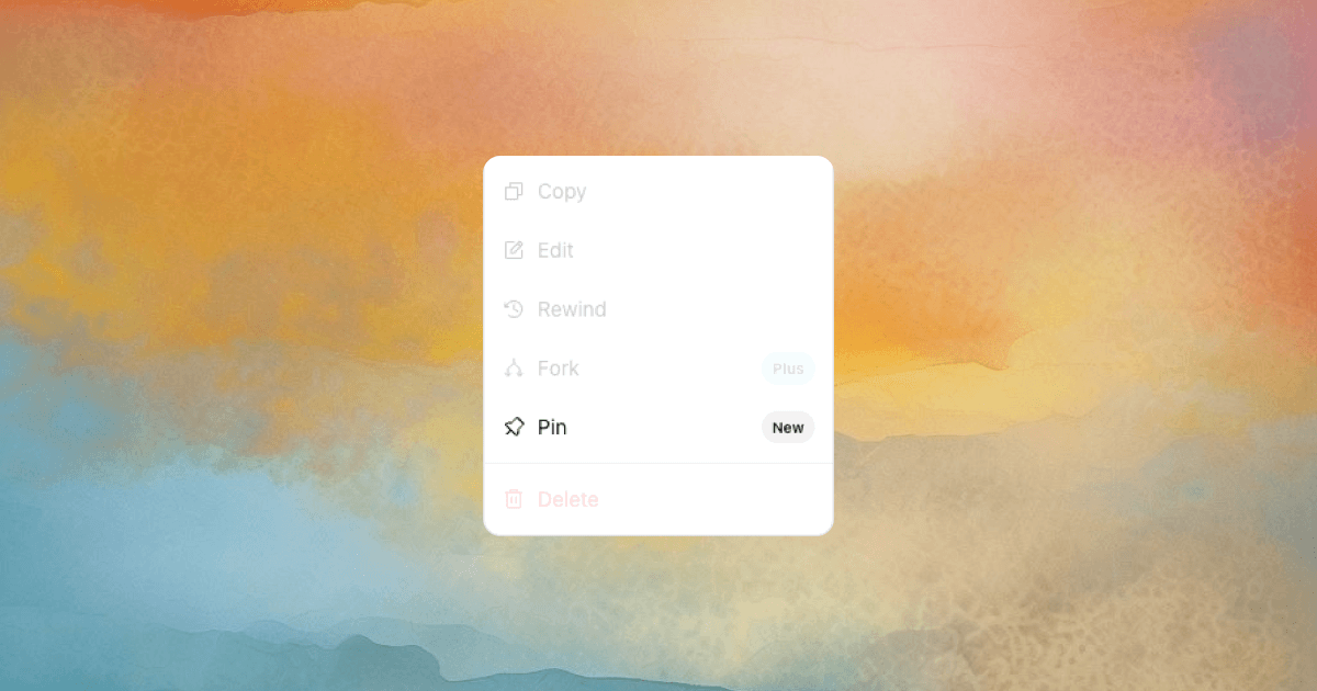 Pin Messages, Major Layout Improvements, and More